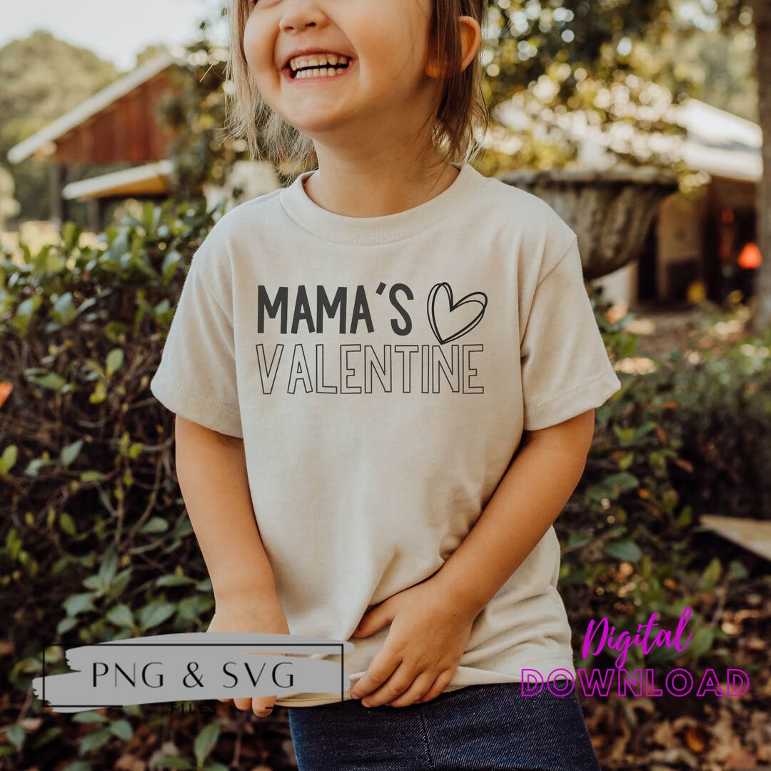 Mamas Valentine Png, Valentine Svg Children's Valentine Day Shirt ...