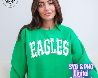 Eagles | Eagles SVG Files | Eagles PNG | School Spirit Designs | Eagles Pride | Eagles Varsity | Eagles Mascot SVG | Cricuit Silhouette File