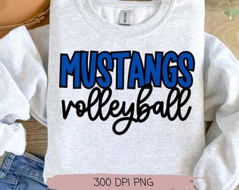 Mustangs PNG, Mustangs Volleyball PNG