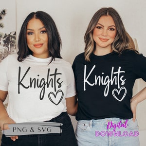 Knights SVG, Knights PNG, Knights SVG and png files, Back to School Files, School Spirit Shirts, Fall Sports