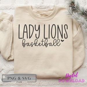 Lady Lions SVG, Lady Lions PNG, Lions Sublimation