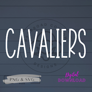 Cavaliers SVG, Cavaliers PNG, Cavaliers Sublimation