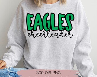 Eagles PNG Files, Eagles Cheer PNG, Cheer PNG Files, Cheer Mom