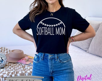 Softball Mom SVG, Softball Mom PNG, Softball Mom Sublimation