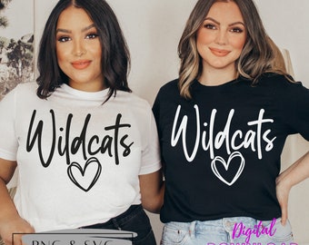 Wildkatzen SVG, Wildkatzen PNG, Wildkatzen Sublimation, Schulanfang, Herbstsport