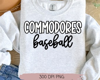 Commodores PNG Files, Commodores Baseball PNG
