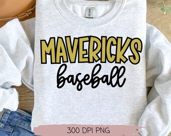 Mavericks Baseball PNG file only