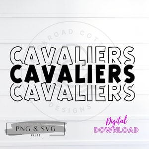 Cavaliers SVG, Cavaliers PNG, Cavaliers Sublimation