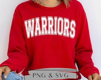 Warriors SVG and PNG Bundle, Warriors SVG, Warriors png, Back to School Designs, Fall Sports Files, School Spirit