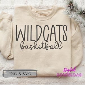 Wildcats SVG, Wildcats PNG, Wildcats Basketball SVG