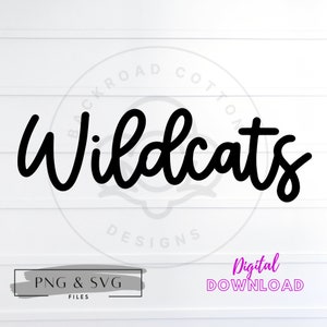 Wildcats SVG, Wildcats PNG, Wildcats Sublimation