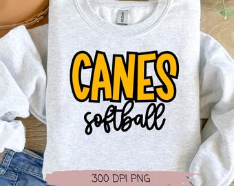 Canes Softball PNG, Canes PNG, Softball PNG
