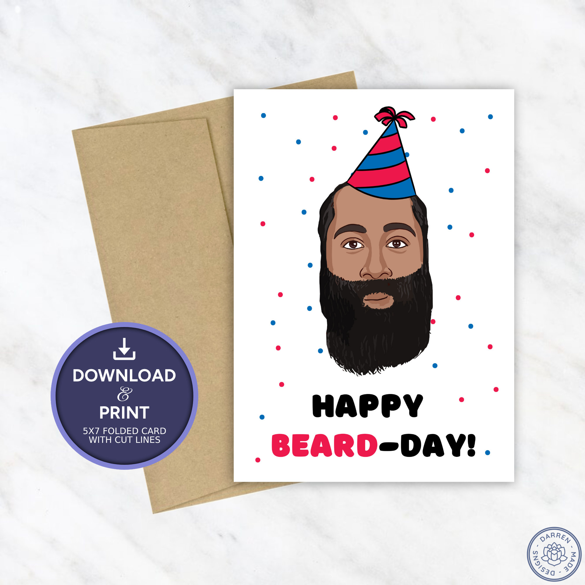 James Harden Birthday Card | Printable Birthday Card | NBA Philadelphia ...
