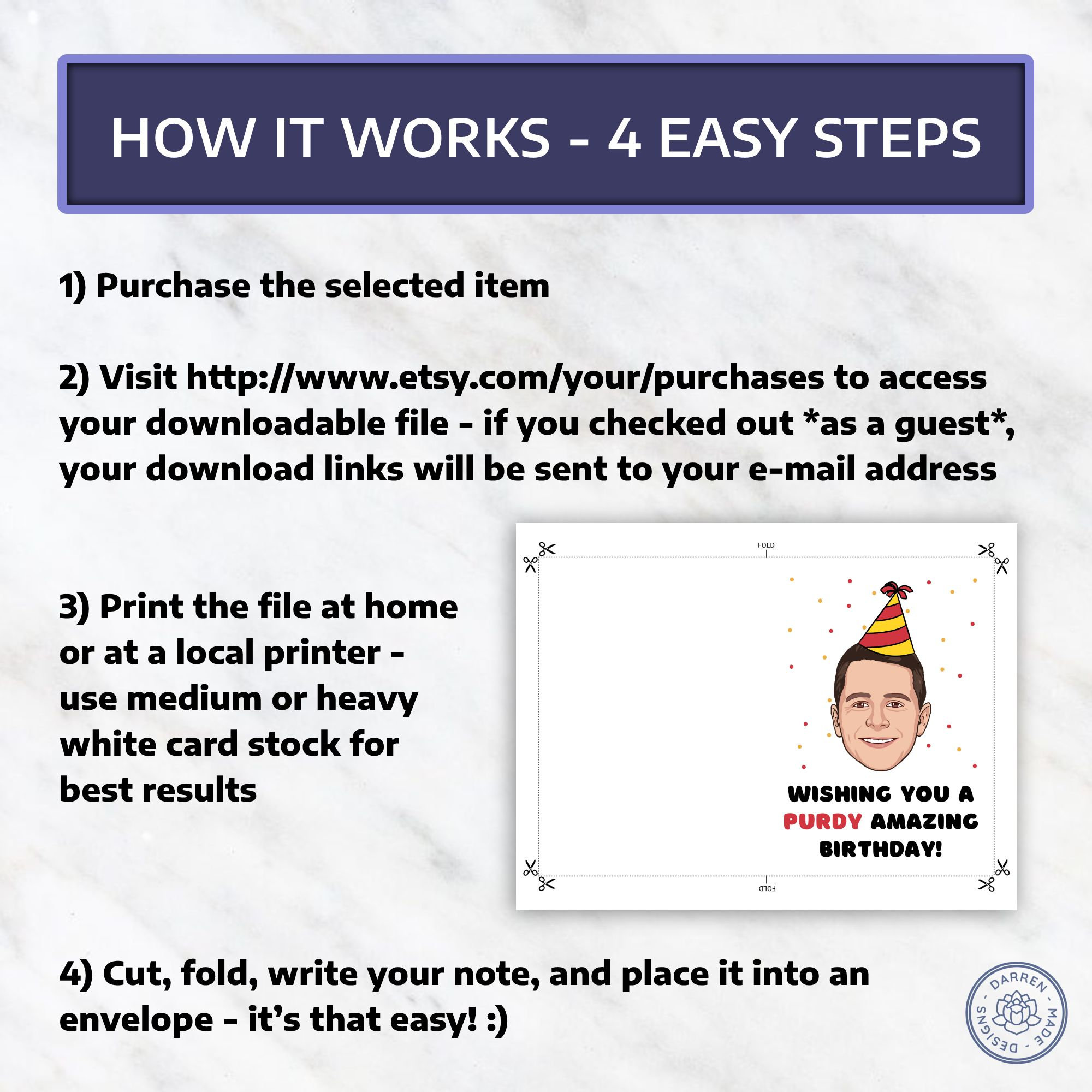 Brock Purdy Birthday Card | Printable Birthday Card | San Francisco