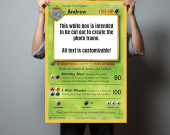 pokemon card photo prop Amazon.com: Custom Birthday Party Photo Booth Prop, Personalzied Birthday  Photobooth, Poke Card Birthday Photo Frame Decoration Gifts for Family and  Friends (colorless) : Home & Kitchen