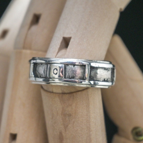 Snare Drum Ring in Sterling Silver