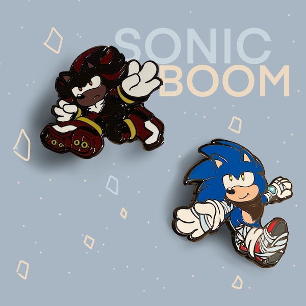 Sonic Boom Enamel Pin