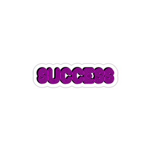 Adesivo de vinil laminado com texto motivacional de sucesso - adesivo para garrafa de água/adesivo para laptop/adesivo para diário/adesivo para planejador