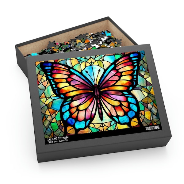 Puzzle papillon (120, 252, 500 pièces) Puzzle unique, cadeau de Noël, cadeau d'anniversaire, cadeau pour elle