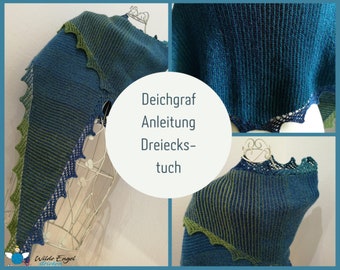 Deichgraf Triangular Scarf Knitting Instructions PDF Download