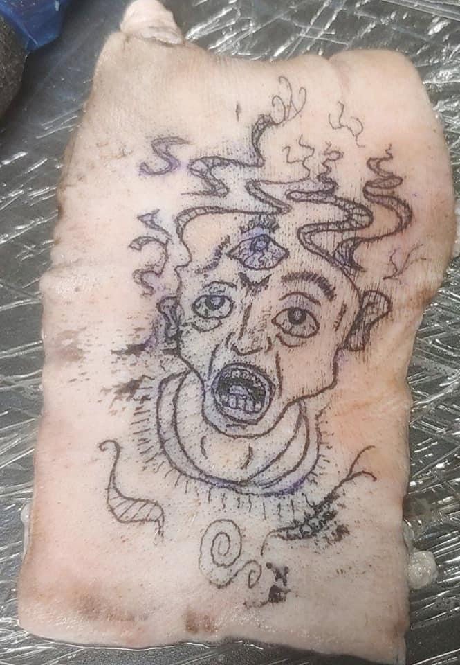 Pig Skin Tattoo - Etsy Pig Skin Tattoo - Etsy
