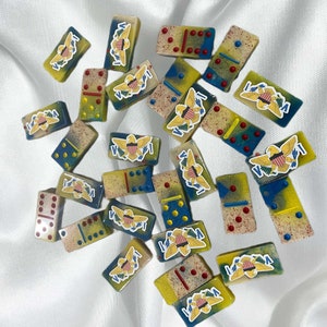 Custom Domino Set, Custom Dominoes, Bones, Adult Games, Game Night, NFL teams, Gifts for Him, Father&#39;s Day Gift
