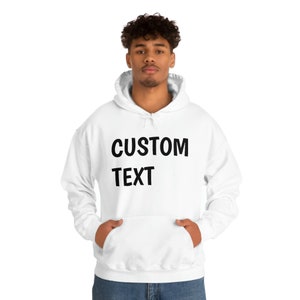 Customizable Unisex Hoodie, Personalized Hoody, Gift for Him, Trendy Hooded Sweatshirt, Custom Print Hoodie, Tee Hoodie, Custom Design Hoody