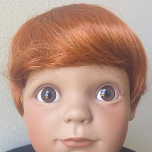 Puppe Perücke Größe 14 &quot;-15&quot; Bebe Passend für die meisten 14 &quot;-15 &#39;&#39; Puppenkopf für Sammlerpuppe Klassische Puppe Antike Puppe Vintage Puppe Karotte Monique Perücke