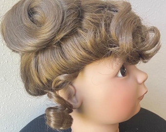 PERRUQUE 100% cheveux naturels pour POUPEE ANCIENNE-DOLL WIGS-Floue 0(17.5cm) | eBay