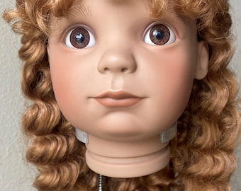 Doll wig size 16"- 17" Anika Fits 16"-17'' doll head for Collectible Doll Classic Doll Antique Doll Vintage Doll Strawberry Blonde Kemper