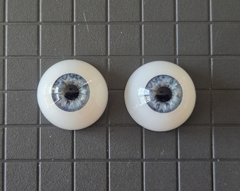 Doll eyes Blue pair size from 22 to 26mm - Classic Doll eyes Vintage Doll eyes Collectible Doll eyes Stationary Doll eyes Reborn eyes