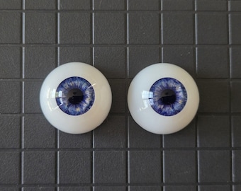Doll eyes Lavender pair size from 22 to 26mm - Classic Doll eyes Vintage Doll eyes Collectible Doll eyes Stationary Doll eyes Reborn eyes
