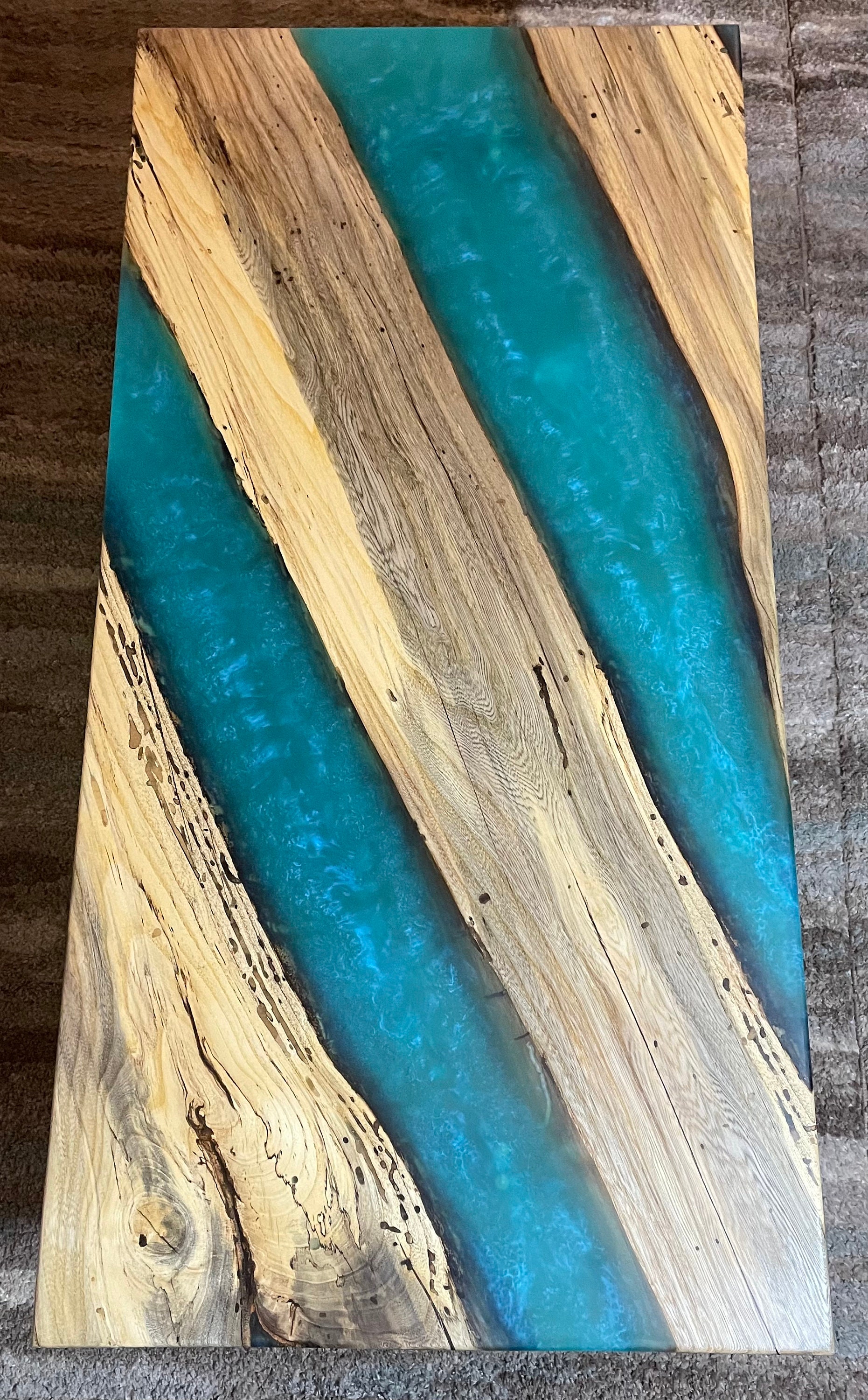 Wood Epoxy Coffee Table Etsy