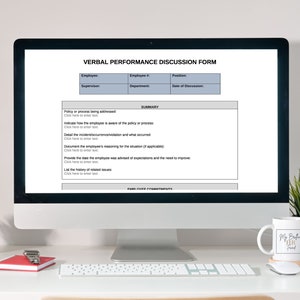 Performance Management Form | Employee Handbook | Human Resources | HR ...