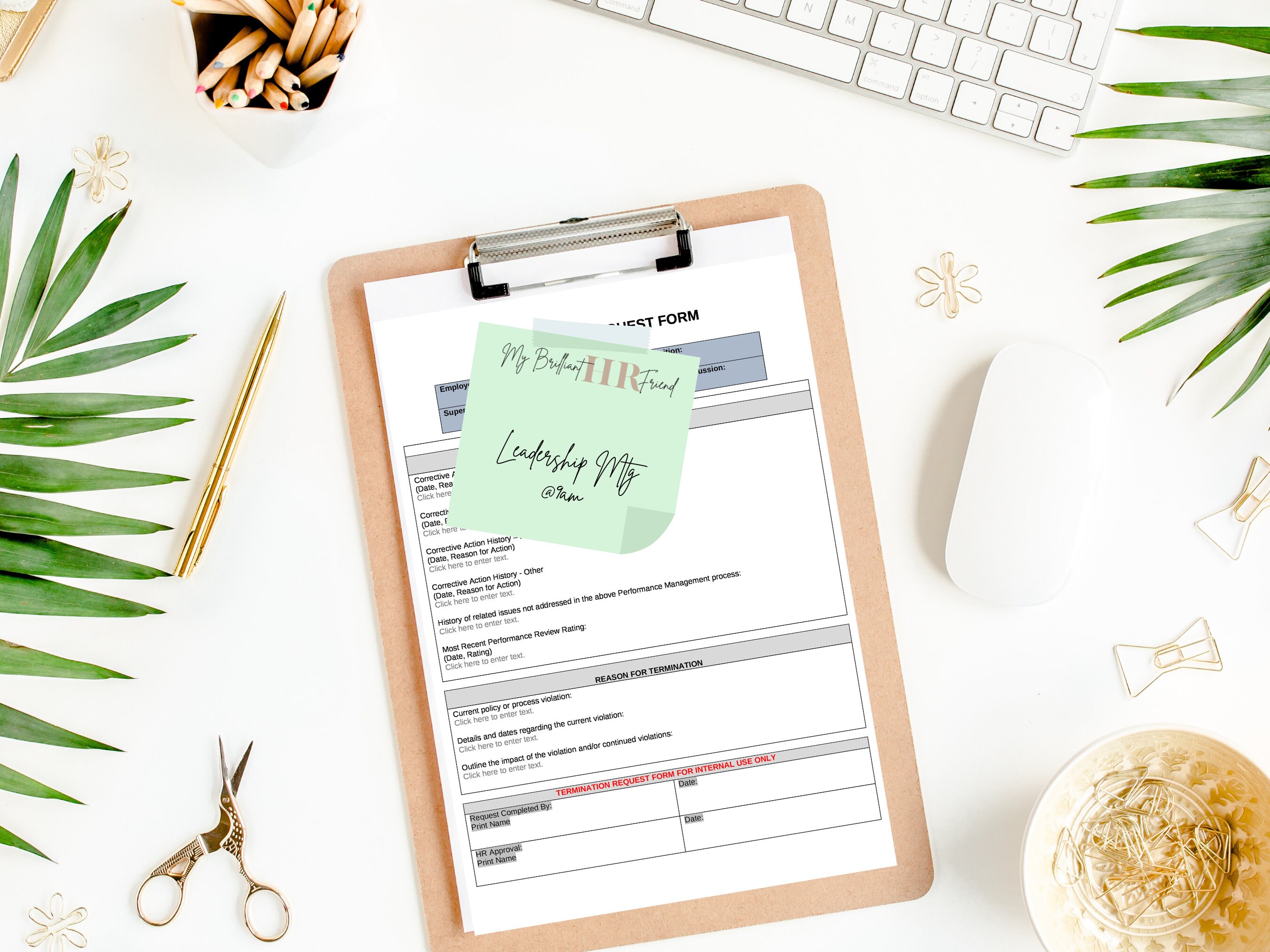 Employee Termination Request Form | Performance Management | Employee ...