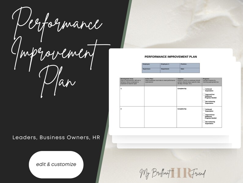 Performance Management & Improvement Plan | Employee Policies | Human ...