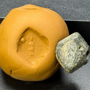 Ancient Near Eastern Intaglio Stone Stamp Seal Bead
