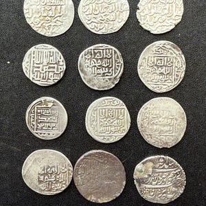 RARE Ancient Islamic Mixed Dynasty Silver Islamic Coins – Medieval 12-Piece Collector Set