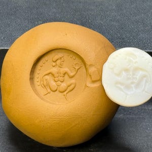Near Eastern Ancient Intaglio Old Agate Stamp Seal Bead