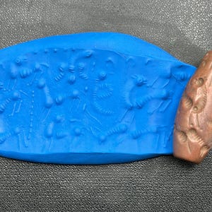 Medieval Intaglio Seal Cylinder Stone Stamp Bead