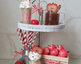 Apples Tiered Tray Accents