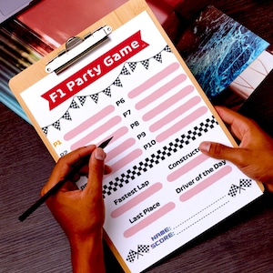 F1 PARTY GAME Formula 1 Party Game Formula 1 Decoration F1 Decoration F1 Watch Party Formula 1 Watch Party F1 Game Formula 1 Game