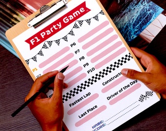 F1 Watch Party Game: Fill-in-the-Blanks (PDF File)