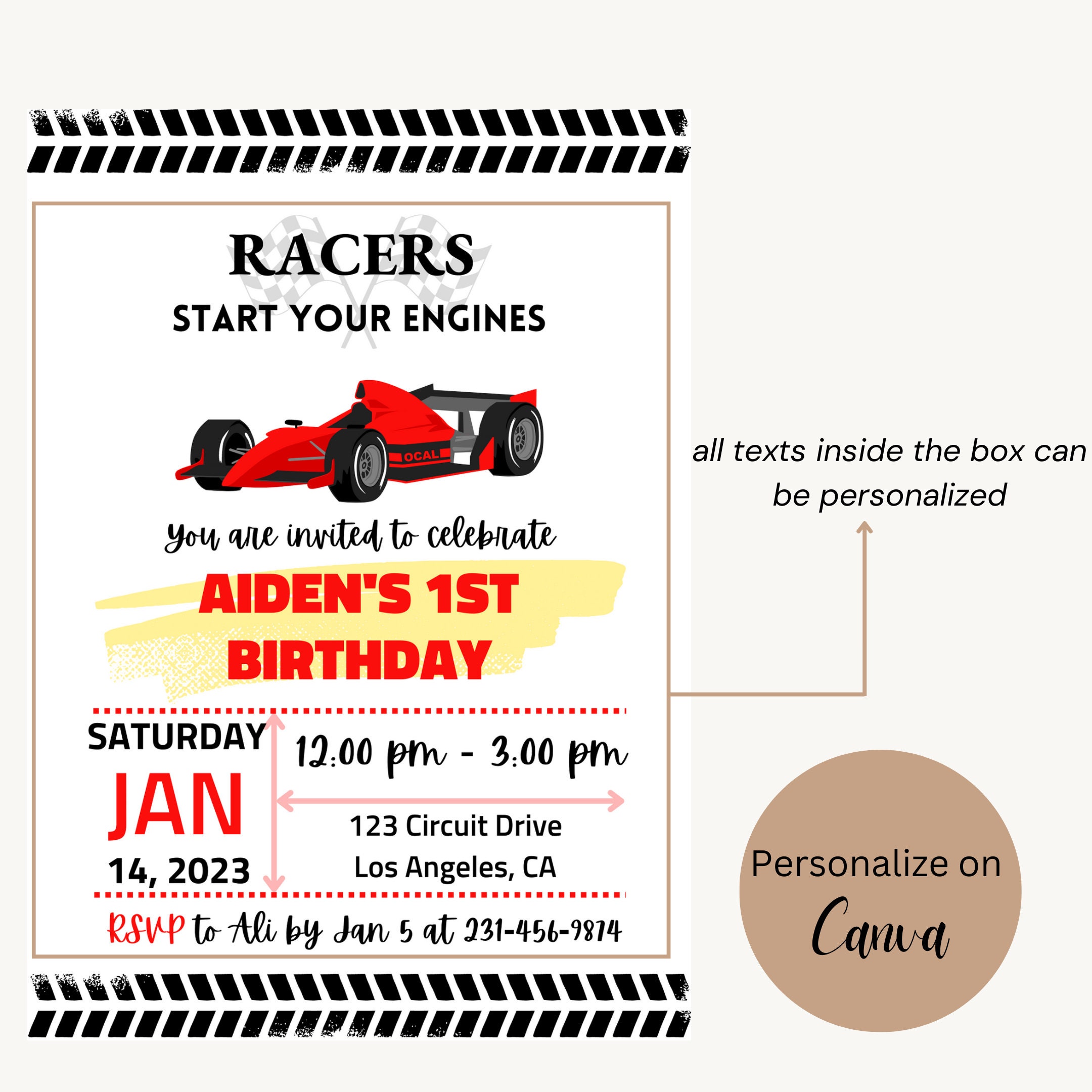 IGifts And Cards Formula One 1 Racer - Tarjeta De Felicitación 3D Emergente – Carreras De Coches, F1, Bandera A Cuadros, Gran Premio, Medio, Feliz Cumpleaños, Felicitaciones, Amistad, Gracias, Miss