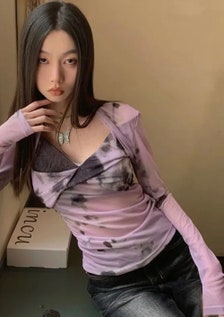 Y2k Tie Dye Top - Etsy