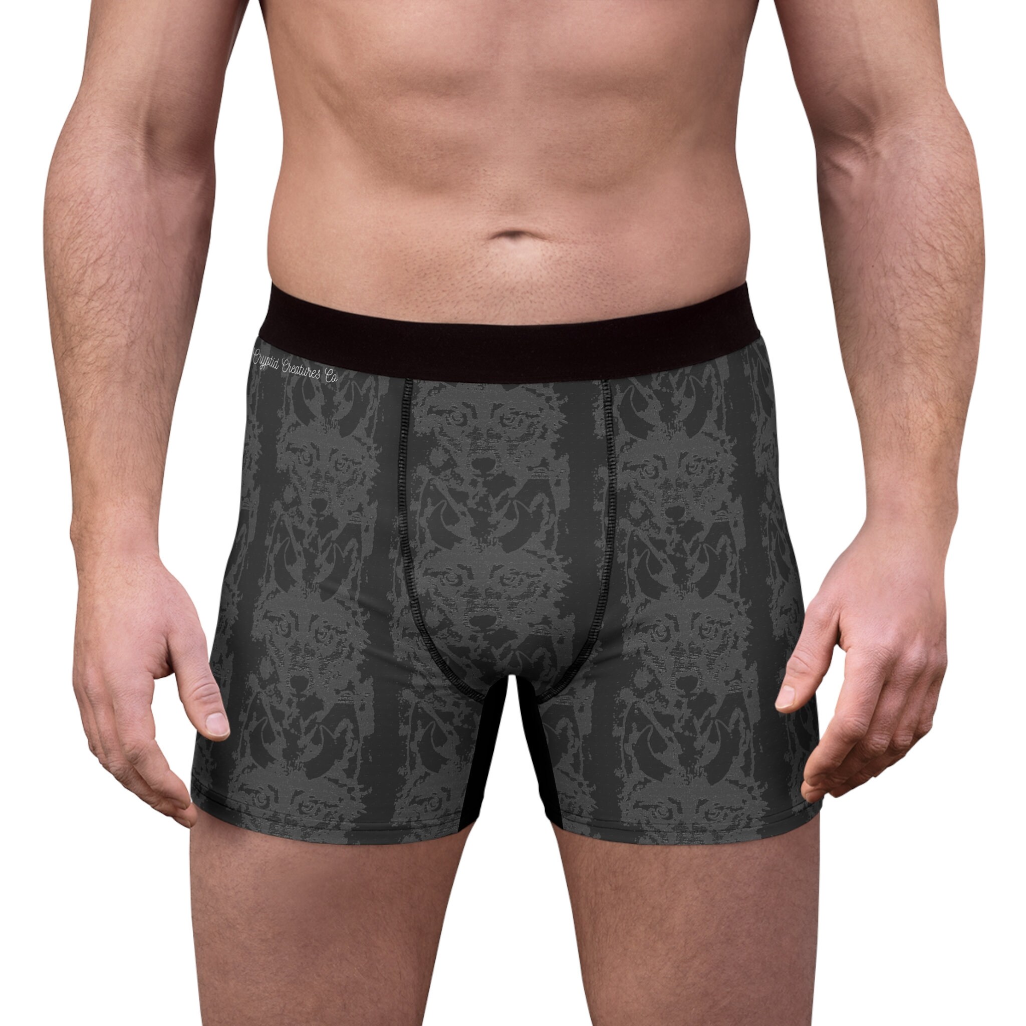 Couple briefs set with wolf print Perfect cotton underwear for him and her  Couple matching accessories Beautiful gift to couple anniversary