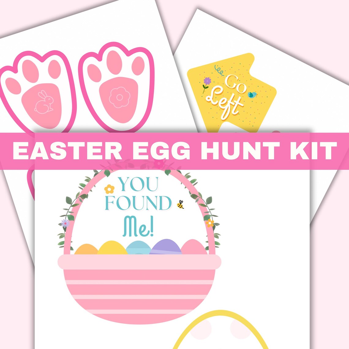 Easter Egg Hunt Kit: Printable Clues & Signs (PDF Download) - Etsy