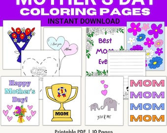 Mother's Day Coloring Pages: 10 Fun Printables (PDF Download)