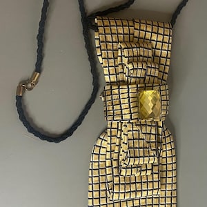 handmade statement necktie necklace