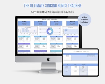 Sinking Funds Savings Tracker | Google Sheets Budget Spreadsheet
